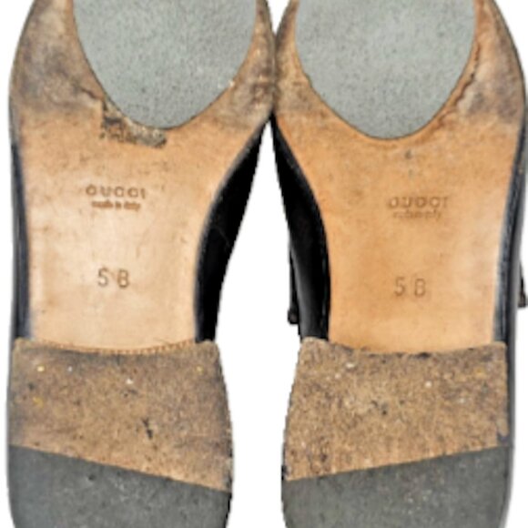 Gucci Brown Leather Horsebit Loafers Size 5 B Made in Italy - Picture 8 of 9